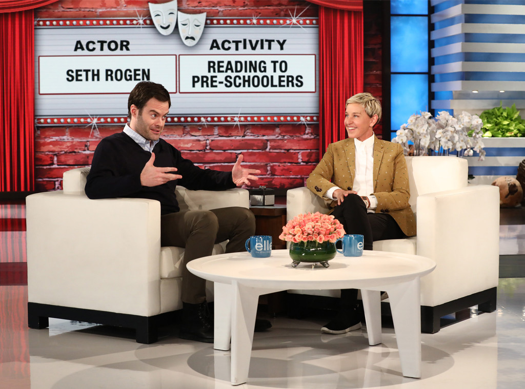 Bill Hader, Ellen DeGeneres, Ellen DeGeneres Show Bill Hader, Ellen DeGeneres, Ellen DeGeneres Show
